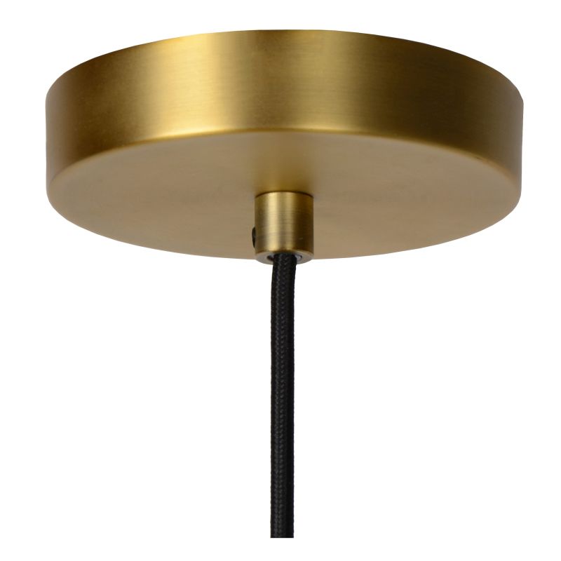 Lucide FIRMIN - Závesné svietidlo - Ø 20 cm - 1xE27 - matné zlato / mosadz